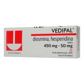 Vedipal Tableta 450/50 Mg, 30 Tabletas