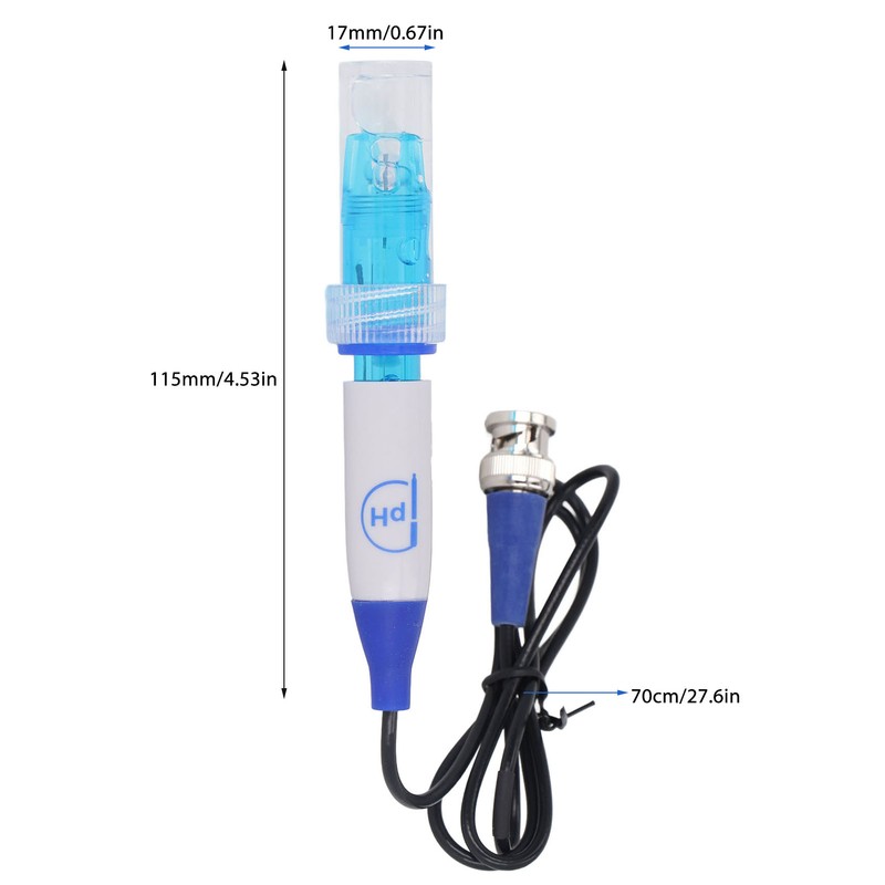 Replacement PH Electrode Rechargeable PH Electrode Probe BNC Connector for