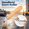 6mm Brass Corner Seam Roller with Wooden Handle