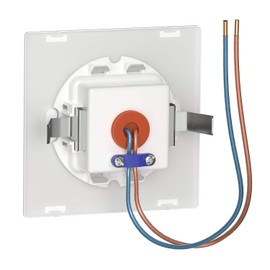 ledscom.de 4 Stück LED Treppenlicht/Wandeinbauleuchte FOW für innen und außen, Downlight, eckig, 85 x 85mm, warmweiß