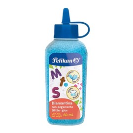 Pelikan Diamantina con Pegamento Color Azul Pastel 60 ml