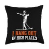 Slackline Swing Set Slacklining Board Gear Slackliner Throw Pillow