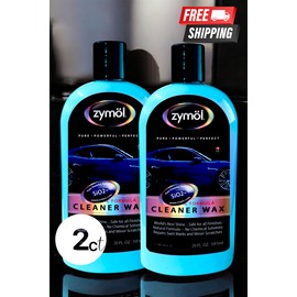 Zymol Cleaner Wax SiO2 Car Polish & Protection Non-Solvent Formula 2pk