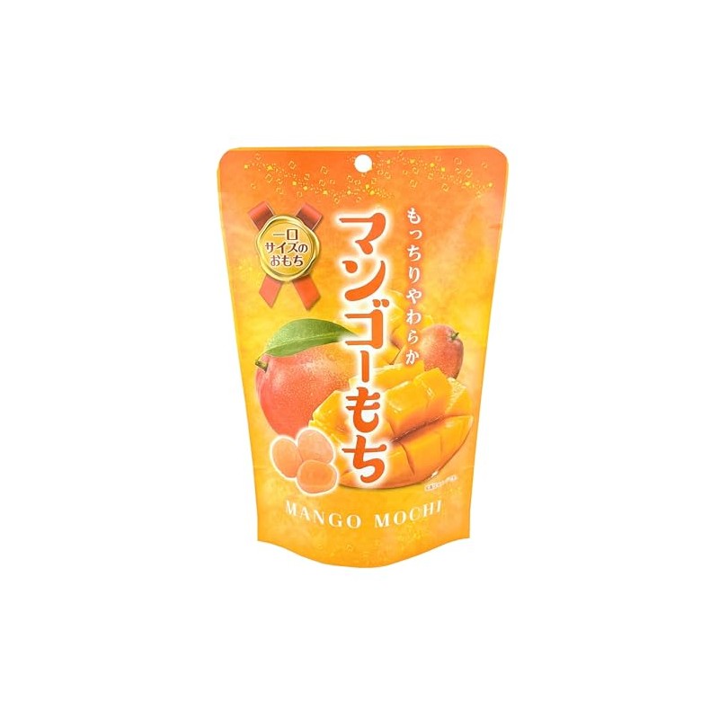 Mochi Mango Traditional Japanese Rice Cakes, 130g, Soft Chewy Wagashi