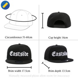 True Heads Eastside Black Snapback Baseball Cap