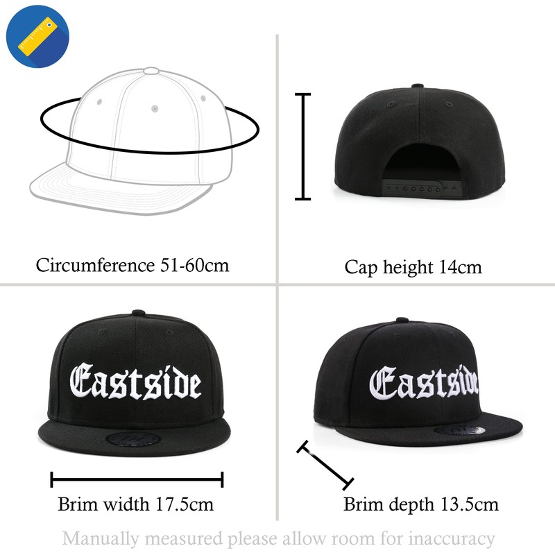 True Heads Eastside Black Snapback Baseball Cap
