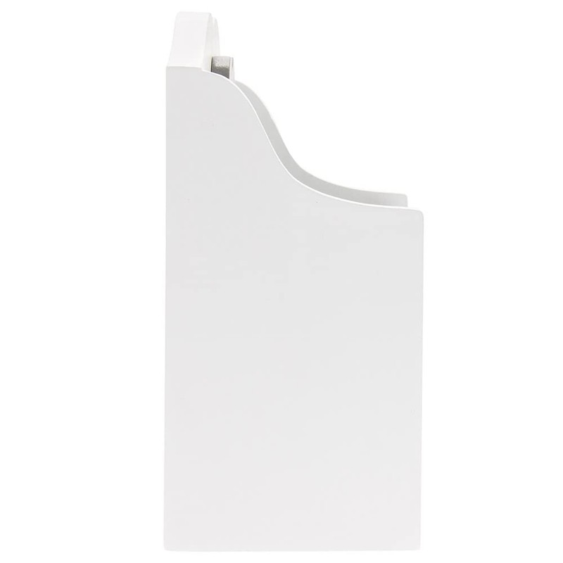 Desktop Perpetual Calendar, White Holder With Contrasting Grey Date/Month Blocks