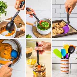 Dreamfarm Set of The Best DFSB5349 Includes, Holey Spadle, Chopula, Mini Supoon, Multi, Assorted Colors