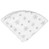 35.4in Christmas Tree Skirt Round Shape Soft Comfortable White Christmas