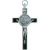 St. Benedict Crucifix with Round St. Benedict Medal Inlay with