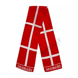 Unbranded Denmark Scarf / Denmark Flag Scarf / Denmark Scarves
