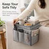 Sofa Armrest Organizer for Remote & Magazine Storage – 5-Pocket