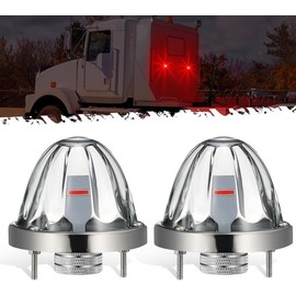 Partsam Watermelon Lights Clear Lens Red LED Side Marker Turn Signal Lights  2Pcs - Piece: 4 Pieces