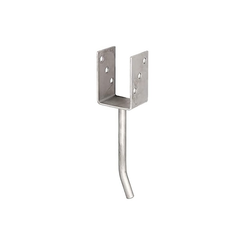 U-Shaped Post Anchor with Concrete Anchor made from Round Steel