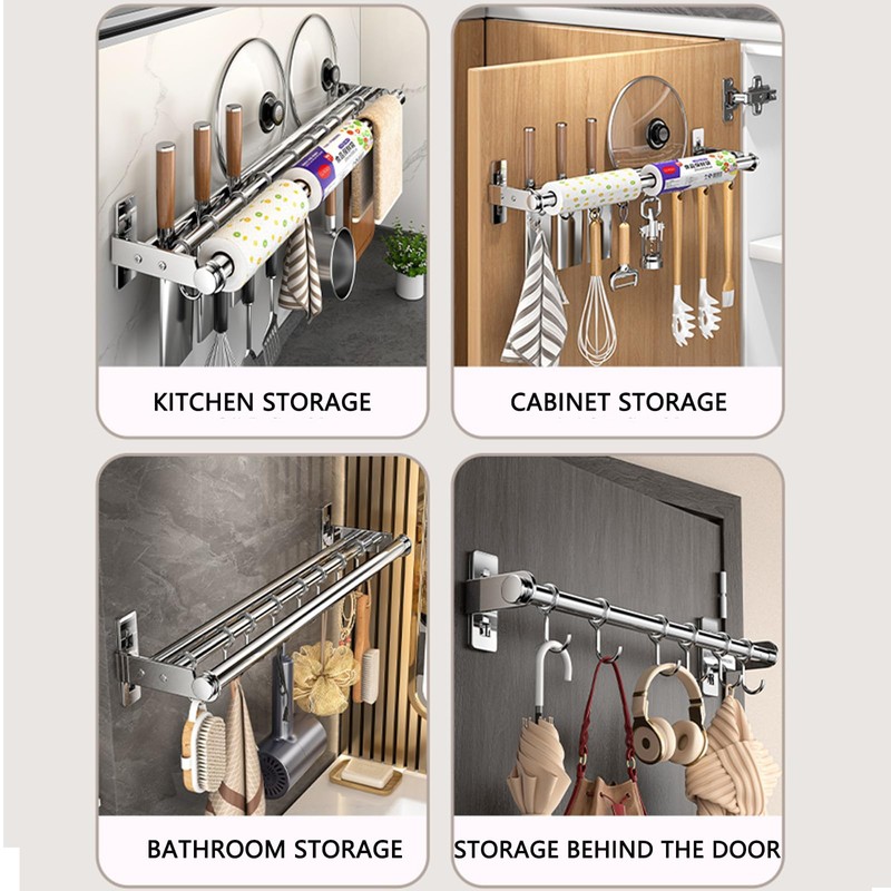 Hanging Wall Mount knife Wall Mount, Kitchen Organizer Storage Shelf