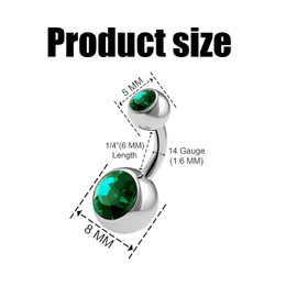 TZMFHD 20 Pcs Belly Button Bars, Stylish And Exquisite Belly Bars, Uniquely Designed Belly Button Piercing, Suitable For Beautifying The Umbilical Cord, Highlighting The Charm Of Personality.