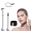 Fokroin Eyeliner Stamp, Lower Lash Stamp, 2-in-1 Lower Eyelash Stamp