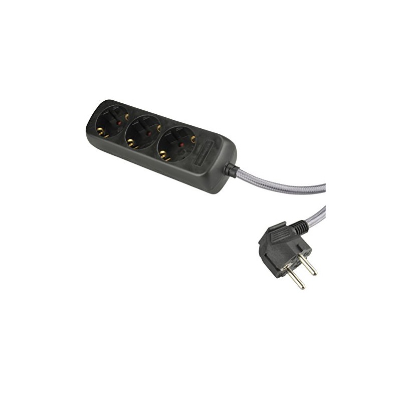 UNITEC TSD Triple 1.4 m Textile Cable Grey/Black