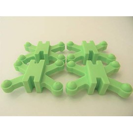 Bowjax Revelations Split Limb dampener 4 Pack neon Green for 11/16"