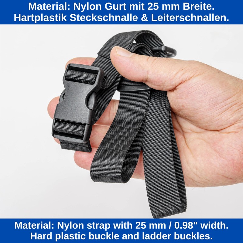 Adjustable Chest Strap for Backpack, 2 Pack, Black for Kids
