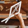 BESTonZON Protractor Made of Stainless Steel Angle Finder for Carpenters