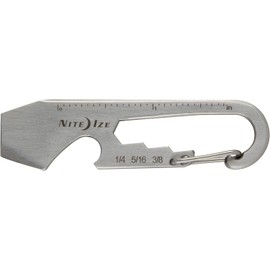 Nite Ize DoohicKey Herramienta llavero múltipledookichkey herramienta llavero multi-herramienta, inoxidable, paqueteck de 1 Inoxidable, paquete de 1, herramientas múltiples