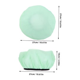 NOLITOY Lined Bath Cap Shower Cap for Braids for Dyeing Perming Soft Microfiber Towel for Long Hair