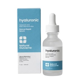 natural outcome Suero Facial De Ácido Hialurónico | Suero Facial Antiedad Con Vitamina B5 | Reduce Líneas De Expresión Y Arrugas | Suero Hidratante Rescue Repair Para El Cuidado De La Piel | 28 Ml