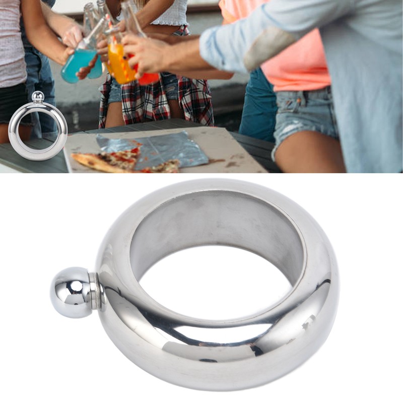 Flask Bangle Bracelet Stainless Steel Wine Flasks Gift for Carrying