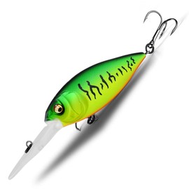 BEARKING 2.1 in. 0.8 oz. TOP Fishing Lures Floating Crank Bait deep Diver Bait Lure Hard Baits Professional Action Wobbler (A)