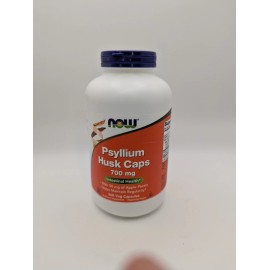 Now Psyllium Husk Caps 700mg Dietary Supplement Intestinal Health 360 Capsules