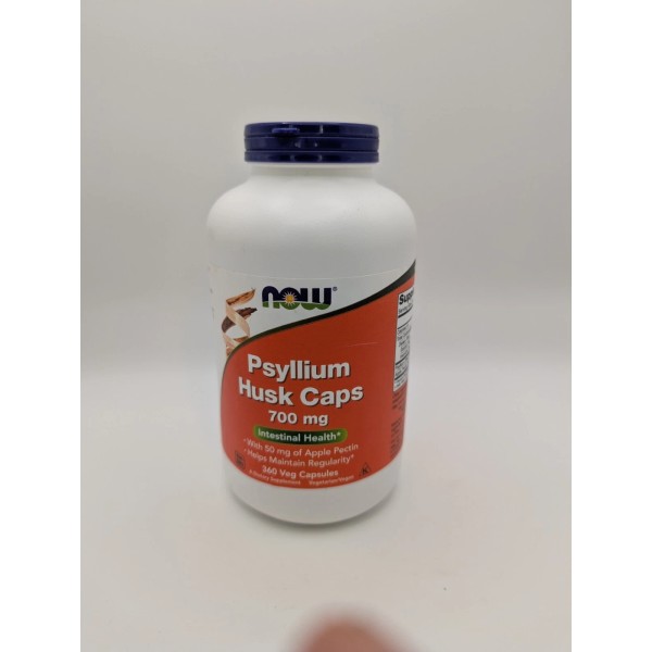 Now Psyllium Husk Caps 700mg Dietary Supplement Intestinal Health 360
