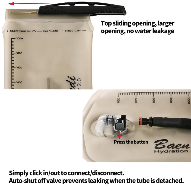 Baen Sendi TPU Hydration Bladder 2L/70 oz and 3L/100 oz