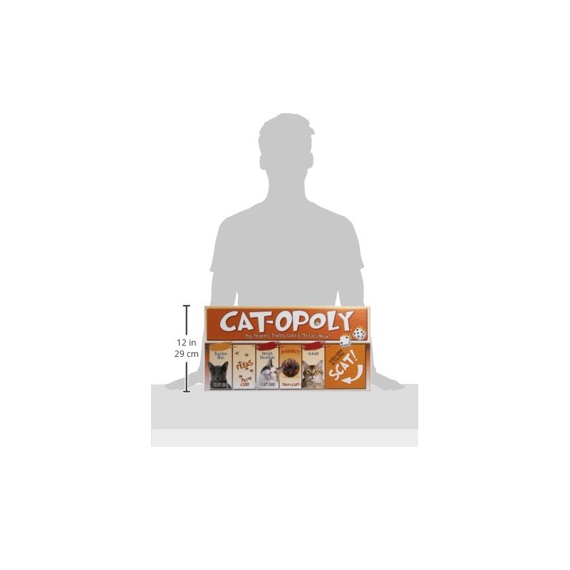 Late for The Sky Cat-opoly - Juego de Mesa Blanco,