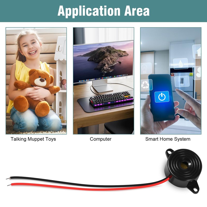 Piezo Electronic Buzzer 12V Tone Active Alarm Electronic Buzzer Alarm