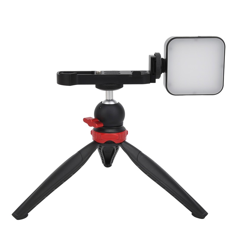 YELANGU Camera Desktop Tripod with Fill Light Mini Vlogging Kit