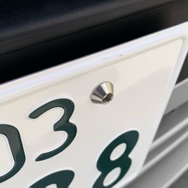 Roost Titanium License Plate Mount Bolts Ti-6AL-4V GR5 64 Titanium (M6 x 10mm 2pcs)