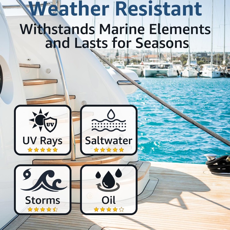 PACTHSD Boat Dock Lines 2 Pack 3/8" x 25' Double