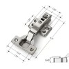 Ravinte 60 Pack 30 Pairs European Kitchen Cabinet Hinges Soft