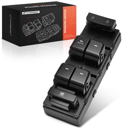 A-Premium Master Power Window Switch Compatible with Hyundai Sonata 2015 2016 2017 2018 2019, Front Left Driver Side