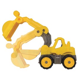 BIG - Power-Worker Mini Excavator - Digger Vehicle Suitable as Sand Toy and for Children's Room, Soft Material Tyres, Perfect for Travel, for Children from 2 Years
