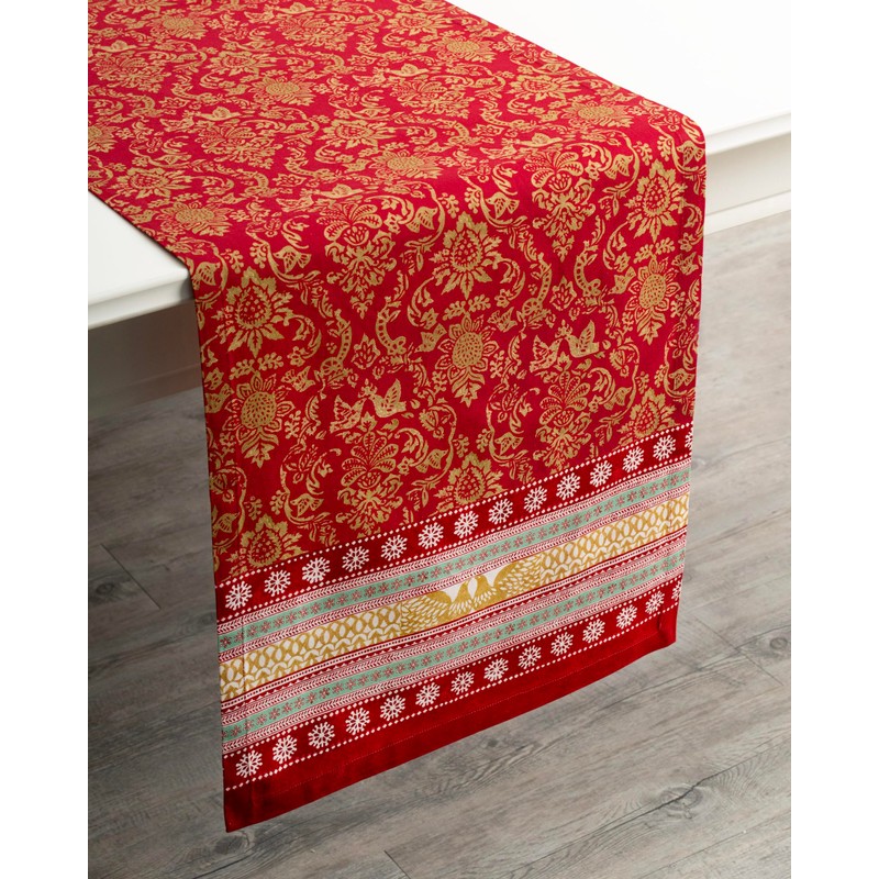 Maison d' Hermine Tablerunner 100% Cotton Table Runner Decorative Washable