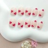 Valentine's Day Press on Nails Short Square Fake Nails with