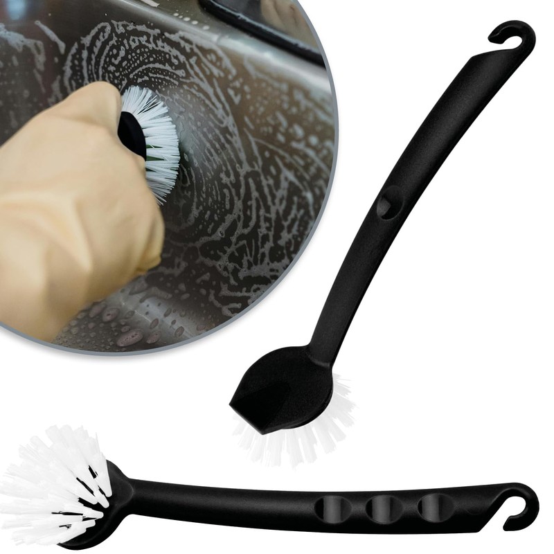 com-four® 4 x Washing Up Brush, Kitchen Brush for Washing,
