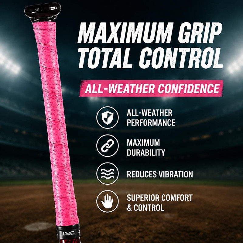 Rohyu Baseball Bat Grip Tape,1.1MM Softball Bat Grip Tape, Slip-Resistant