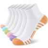 Airacker Athletic Quarter Socks with Cushion Running Ankle Socks for