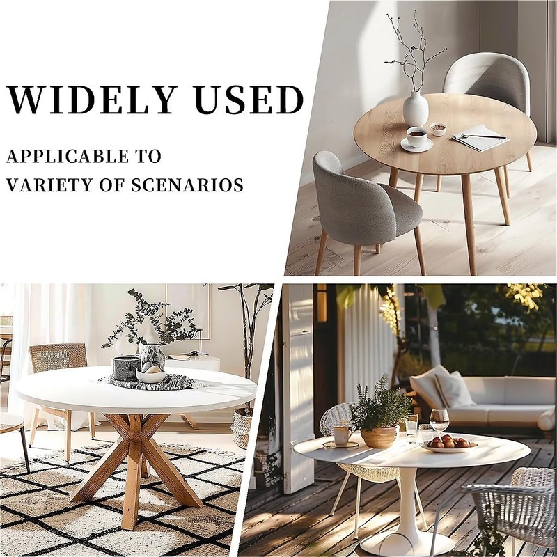 Outdoor Runde Tischdecke mit Gummizug Ø 60"(150cm) - Elastisch Garten