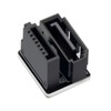Cablecc Single SATA 7Pin Female to 360 Degree Angled 7Pin