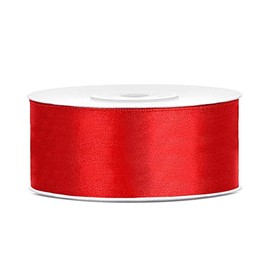 DaLoKu Satin Ribbon 6/12/25/38/50/100 mm x 25 m , 25mm x 25m