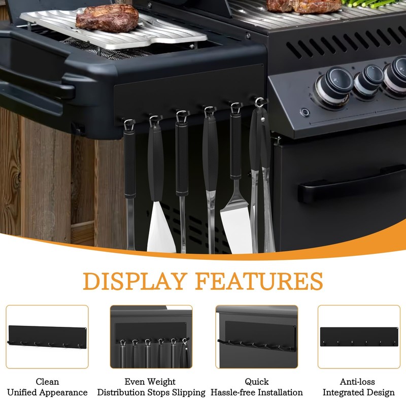 Sirozi 6 Pcs Magnetic Grill Hooks, Magnetic Hooks for Traeger